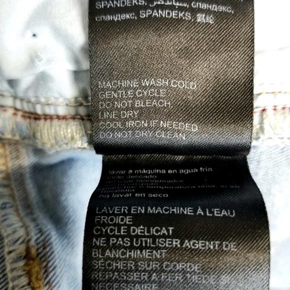 Bebe Women's Size 28 Light Wash Mid Rise Distressed Skinny Jeans - Picture 7 of 8